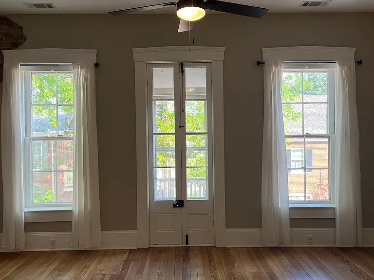 Front room overlooks Main Street.