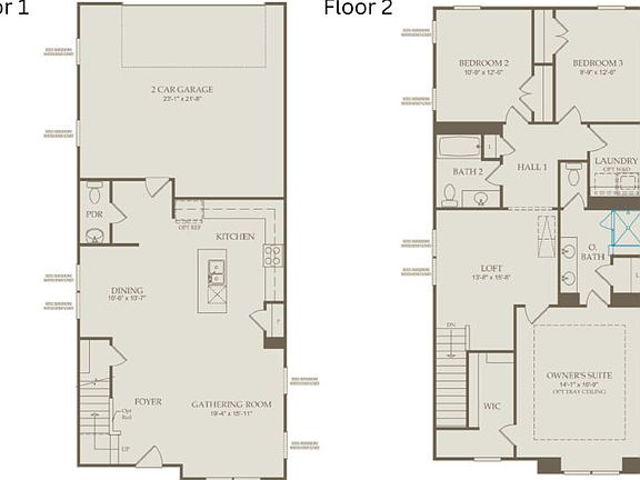 Floor Plan Level 1 Level 2