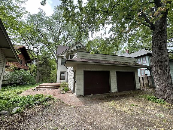 2 car garage, located off a shared driveway