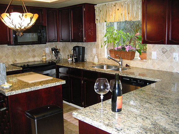 kitchen - slab granite remod 2007