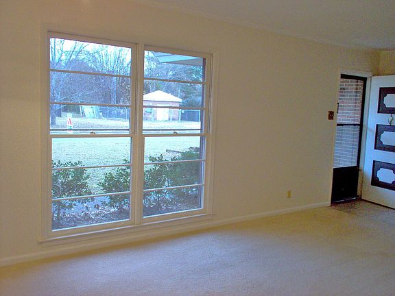 Living room with large windows