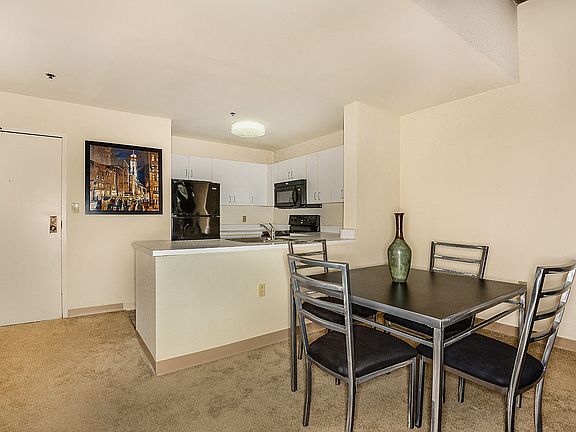 Dining room and kitchen