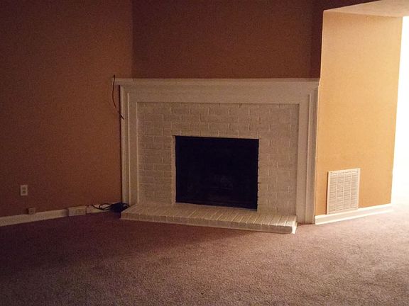 Family room with working fireplace