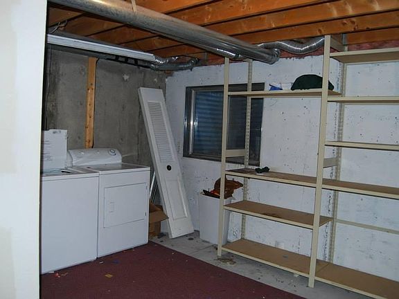 Basement Laundry and Storaage