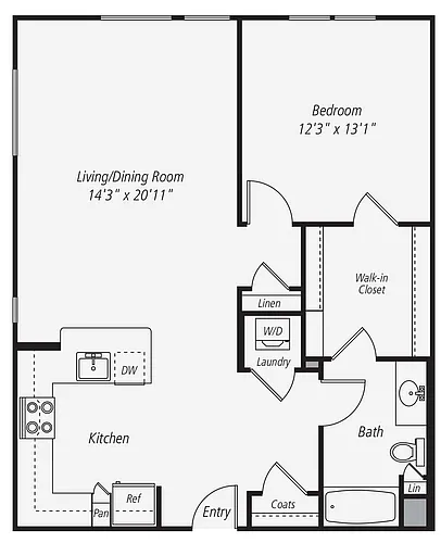 Floor plan A3-201-301-401
