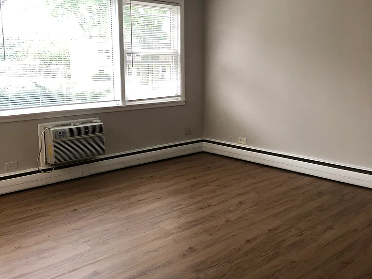 Living room with large windows.