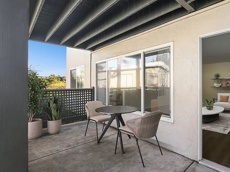 Private patio