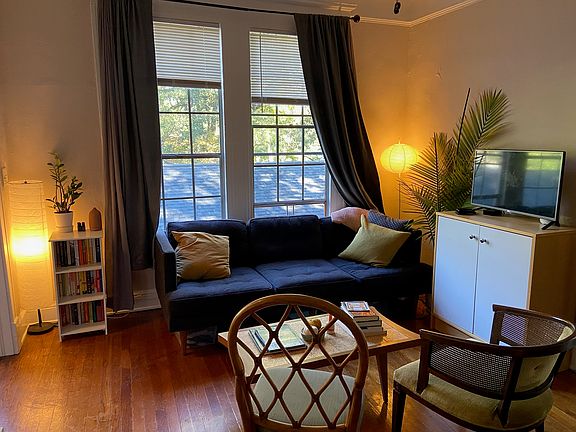 Living room when furnished.