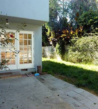 Private patio and yard