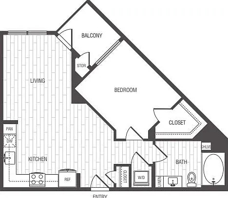 A1: 1bed 1bath A1: 1bed 1bath