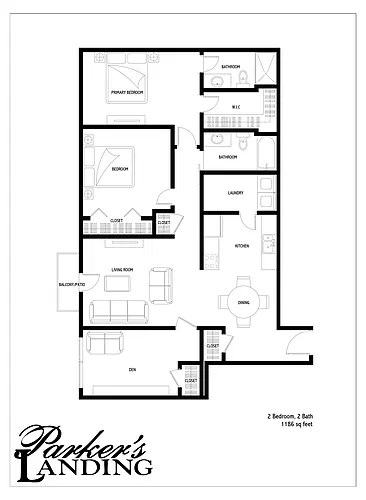 Floor plan 3 Bed 2 Bath
