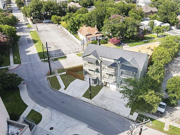 Arial view of E Erie Ave multifamily property.
