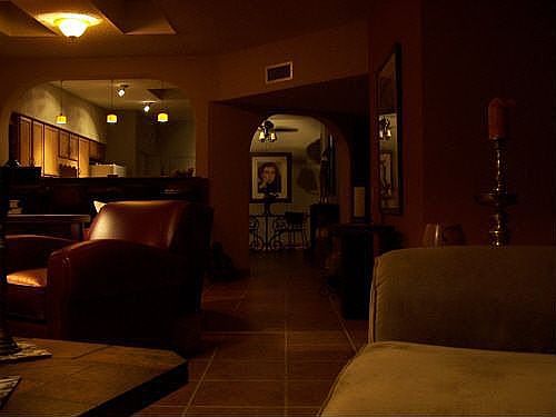 Living room looking toward kitchen