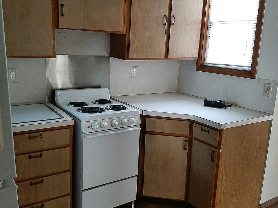 Kitchen stove and cabinets