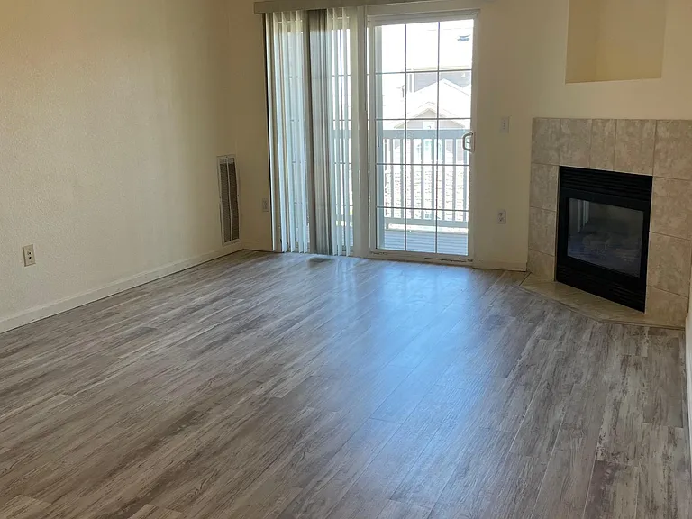 The family/living room on the right of the entry