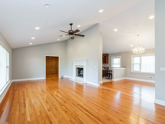 Living Room with vaulted ceiling