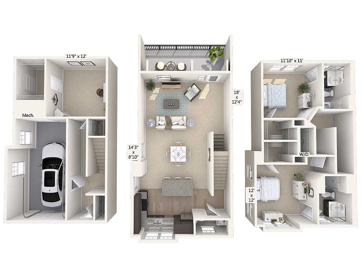 Floor plan B4T-1698sq-Stainless