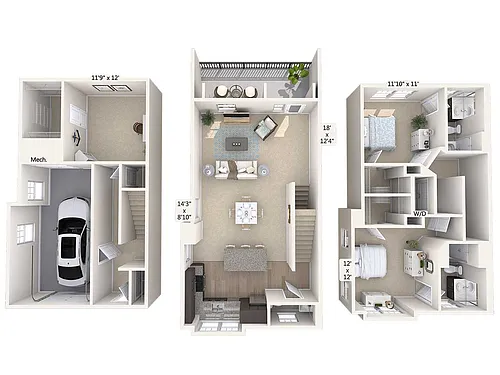 Floor plan B4T-1698sq-Stainless