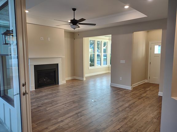 Living room with attached four seasons room