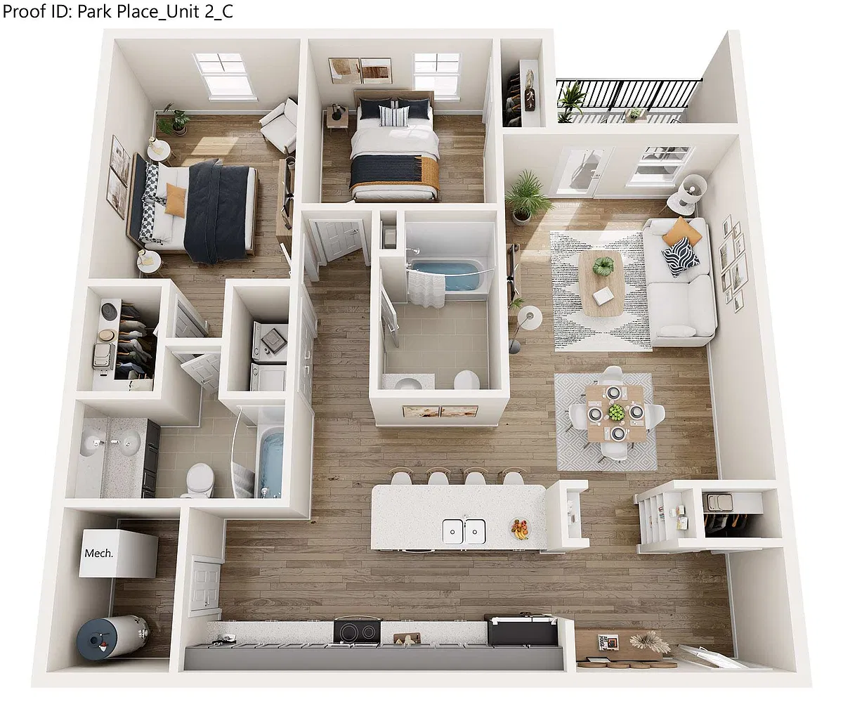 Floor plan B3