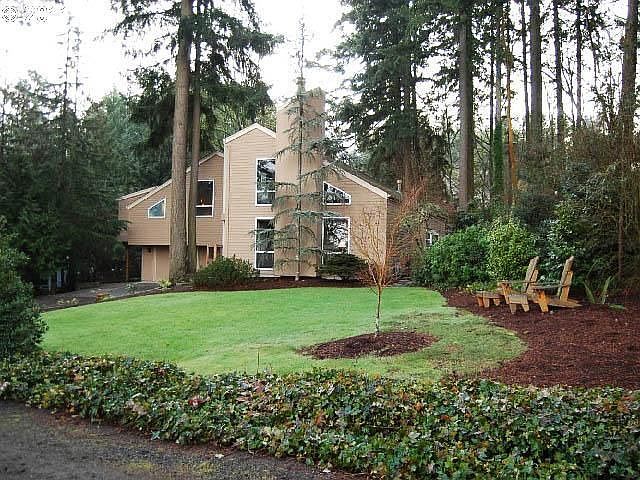 View from private drive