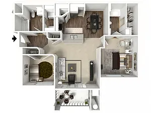 Floor plan Barbaroux