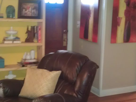 Entry with custom bookshelf 