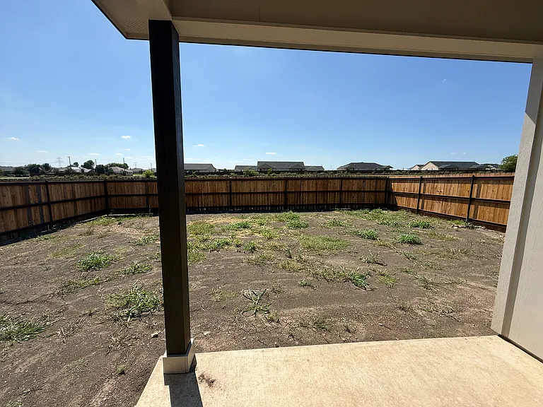 Backyard. Grass to be put in soon.