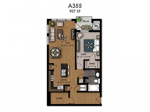 Floor plan A355