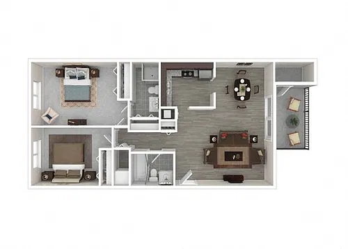 Floor plan 2 Bedroom