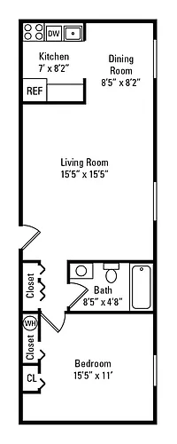 Floor plan 1x1ATMA