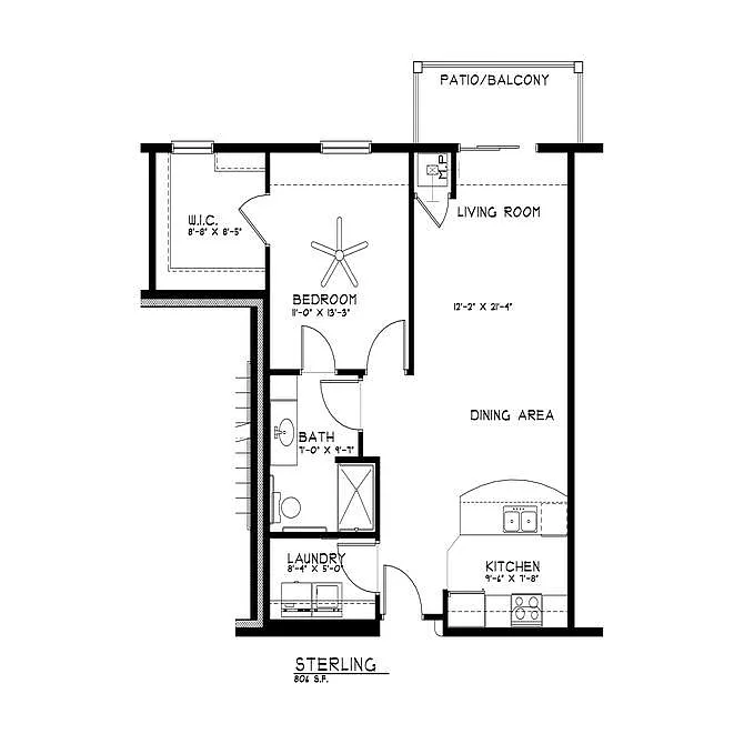 Floor plan Sterling