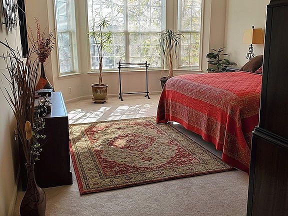 Spacious master bedroom