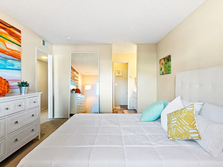 Spacious bedroom at River Oaks in Oceanside, CA