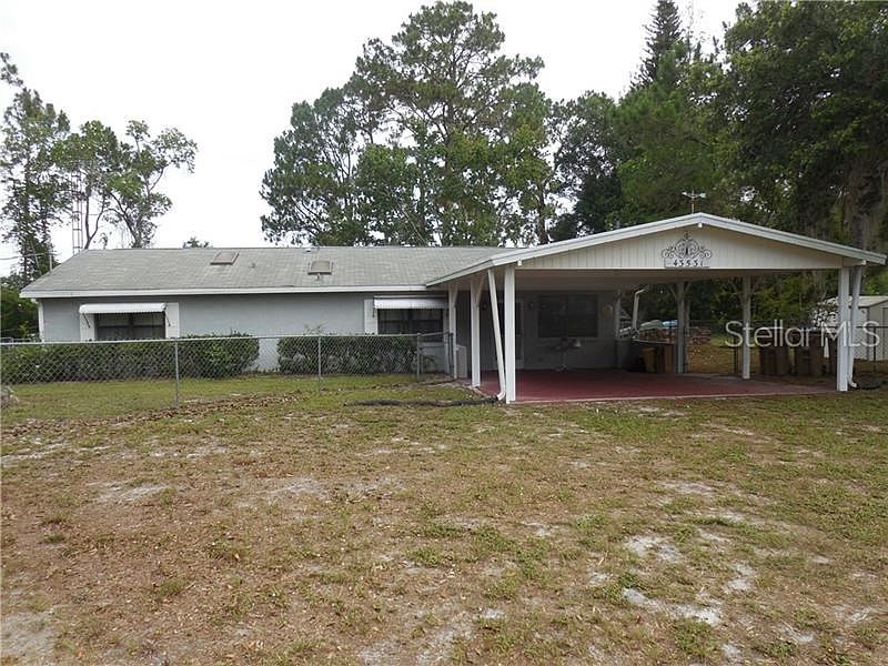 Fenced Yard, large carport