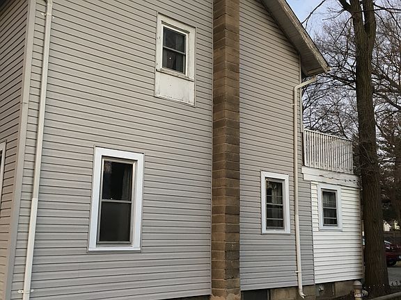 Driveway side of home