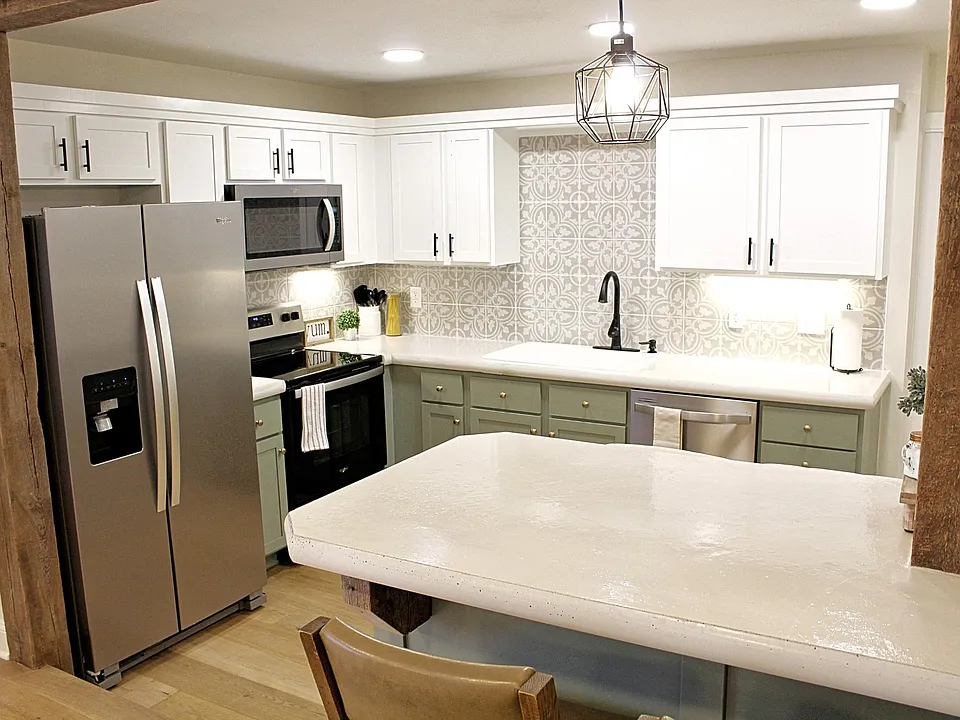 Kitchen and Island