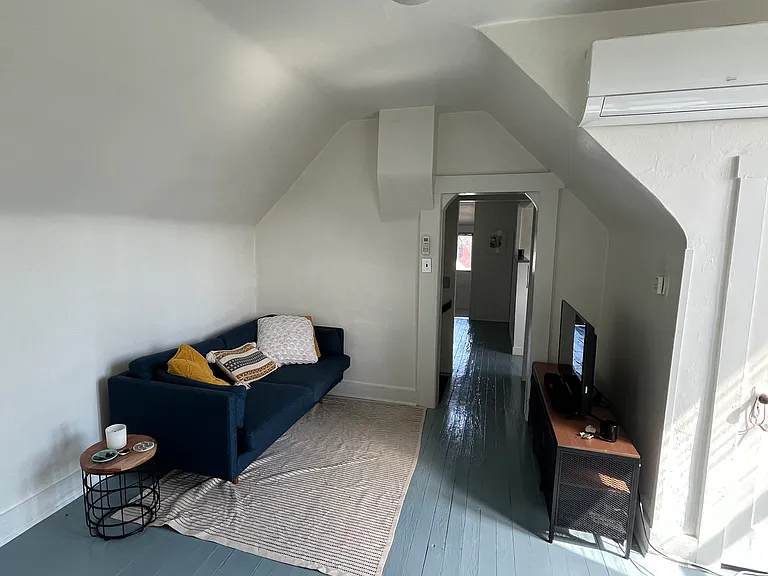Victorian home has angled ceilings