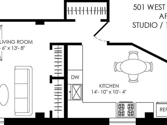 2nd image of 501 W 110th St APT 6G