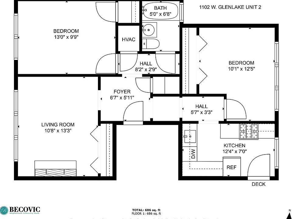 1st image of 6100 N Winthrop Ave #1104