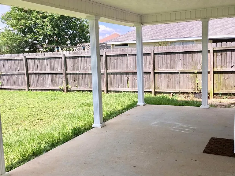 Large Rear covered Porch