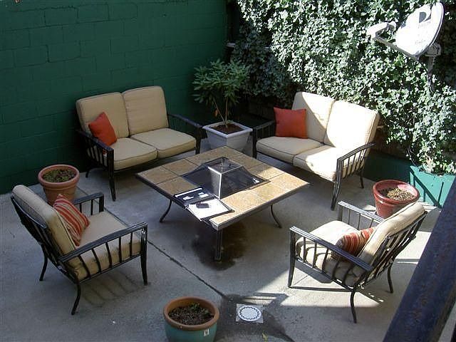 Private patio