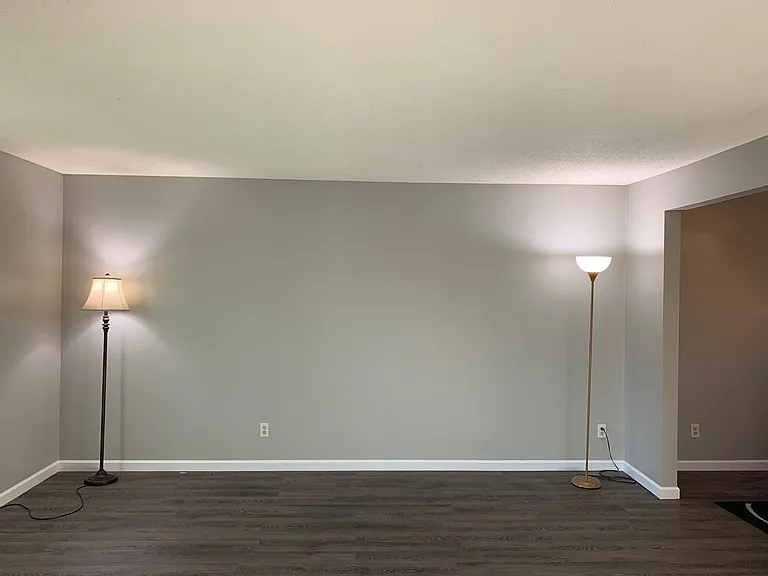 Living room (New flooring and trim)