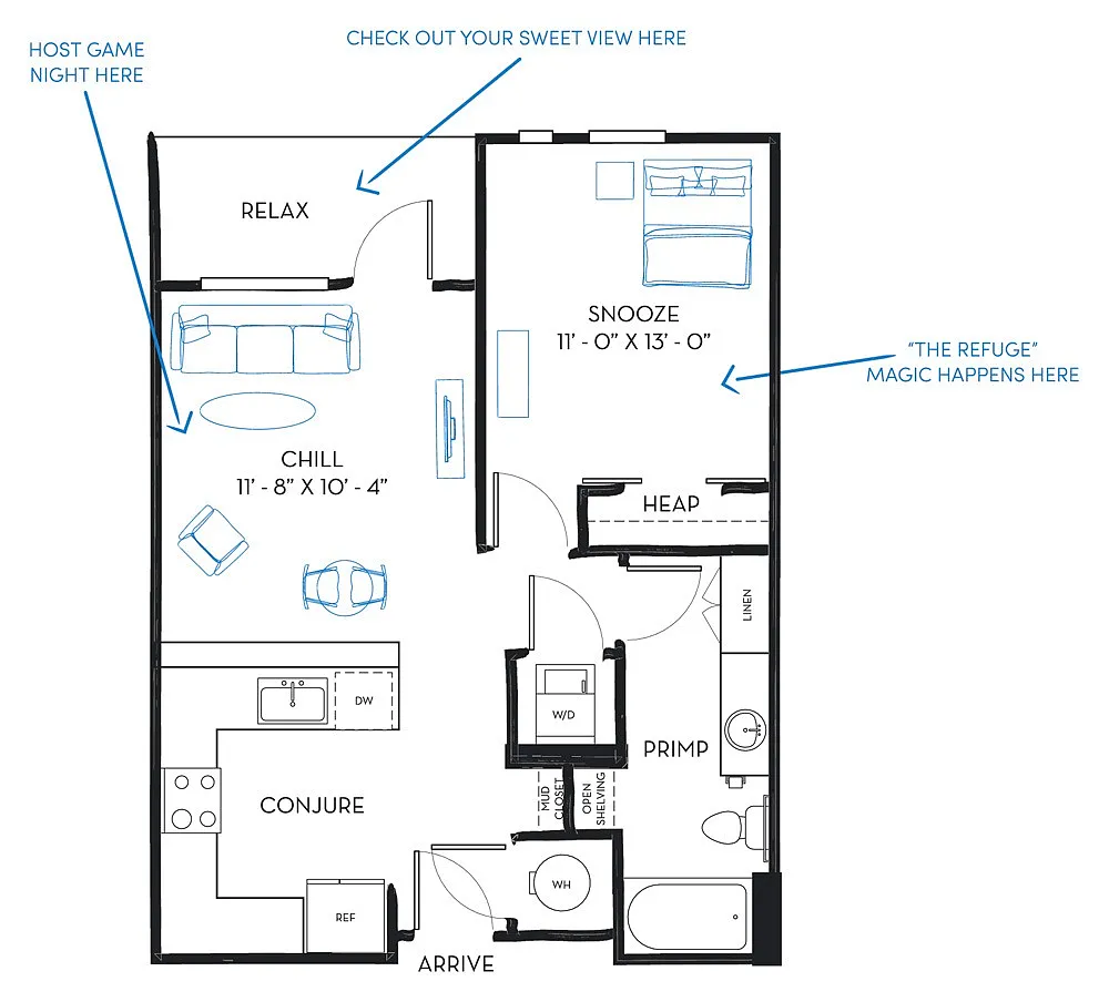 Floor plan A1X1A
