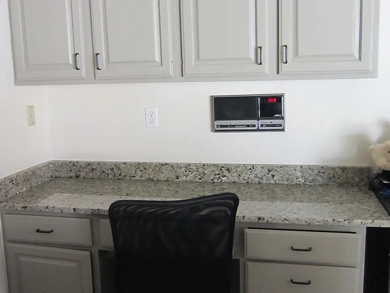 Built in desk area w/radio & PA system to announce, DINNER'S READY