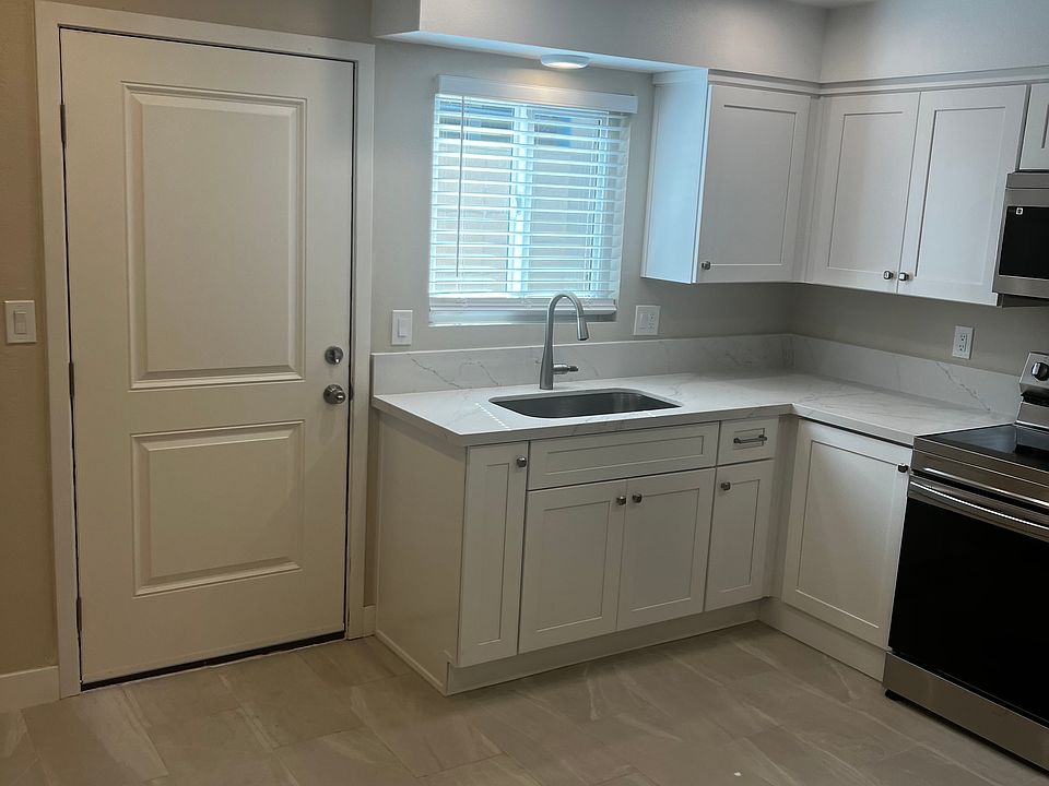 Kitchen and door to backyard