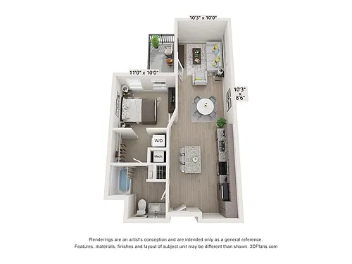 Floor plan 1E