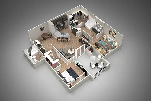 Floor plan B3