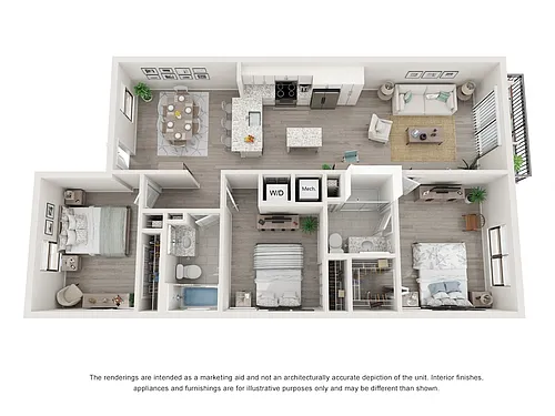 Floor plan Model C1