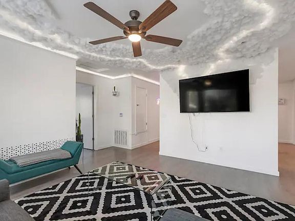Spacious Modern Living. You'll surely love it! Giving you seamless access to your favorite Netflix, Hulu, & Disney+ shows, films and specials! *This is a shared space with other guests*